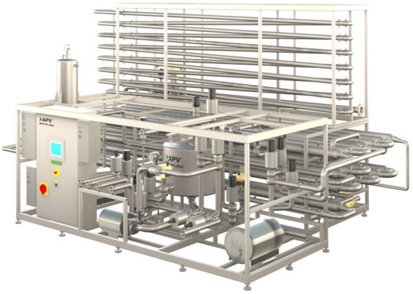 Unidad o sistema pasteurizador de jugo tubular APV